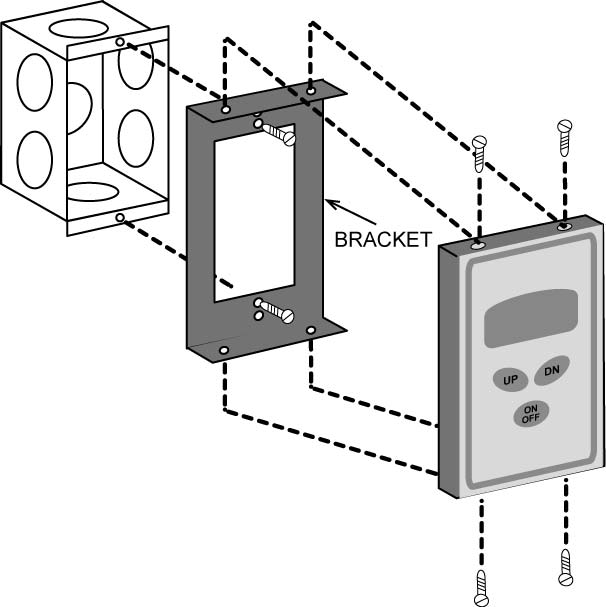 Digital Timer mounting in 1-gang box